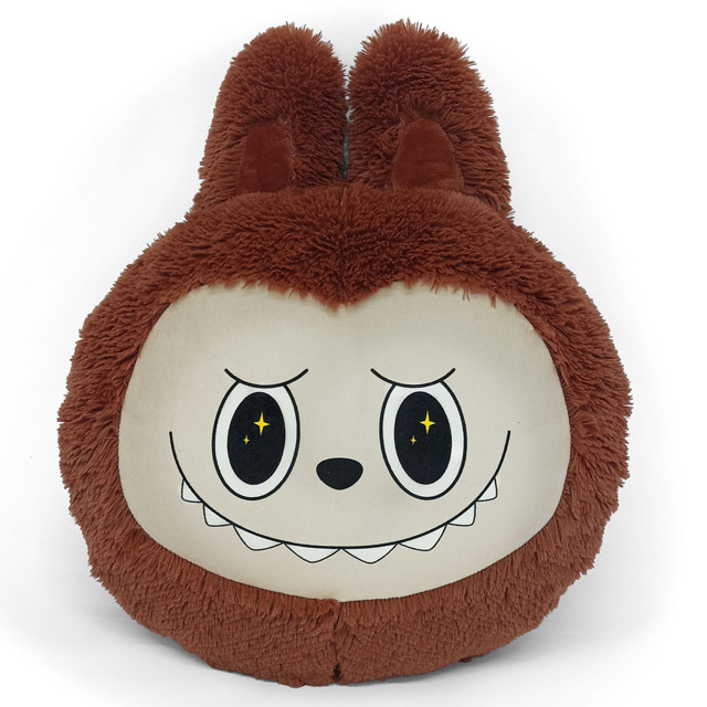 подушка декоративная Лабубу 40х40см коричневая, арт.ЛБ-коричневая